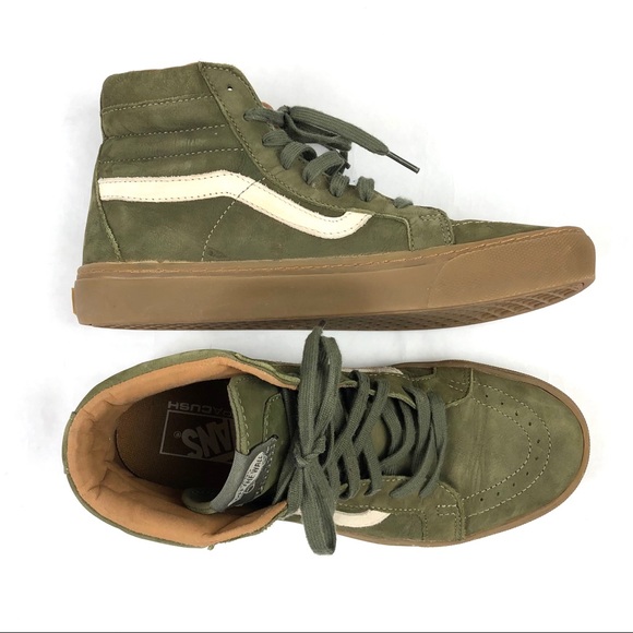 army green high top vans